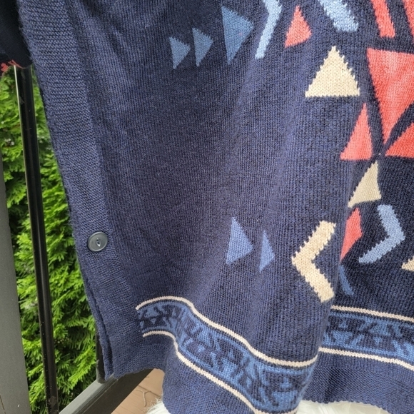 NWT J.Jill | Dark Indigo Heather Intarsia Funnel Neck Sweater MP - Picture 4 of 11